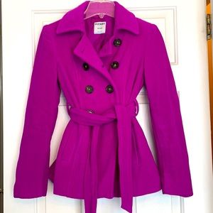 Old Navy purple pea coat
